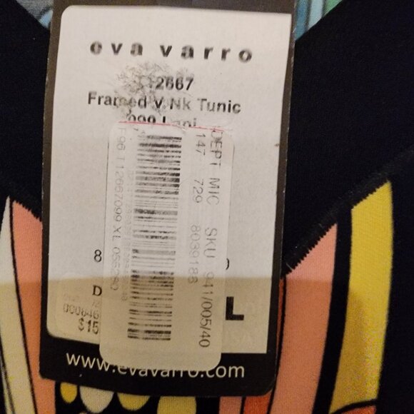 Eva Varro 3/4 Sleeve Tunic - NWT - Picture 2 of 5